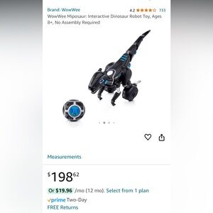SELLING FOR MY NEPHEW  WowWee Miposaur Interactive Dinosaur Robot
